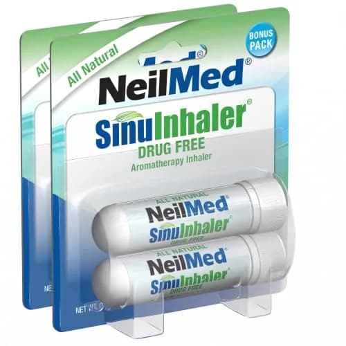 NeilMed SinuInhaler Natural Aromatherapy Inhaler Pack of 2 | Non Medicated Nasal Relief thumbnail 1