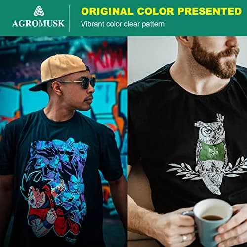 Agromusk DTF Transfer Film 8.3" x 11.7" (A4 Size) 50 Sheets PET Direct to Film Transfer Paper | For All DTF/DTG Printers thumbnail 7