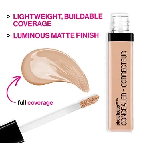 wet n wild Photo Focus Concealer Medium Tawny Pack of 3 | Lightweight Full Coverage for Blemishes & Dark Circles thumbnail 3