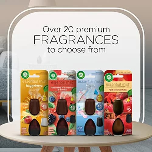 Air Wick Essential Mist Diffuser & Refill Pack of 3 | Apple Cinnamon Fall Scent | Cordless, Up to 45 Days Fragrance thumbnail 8