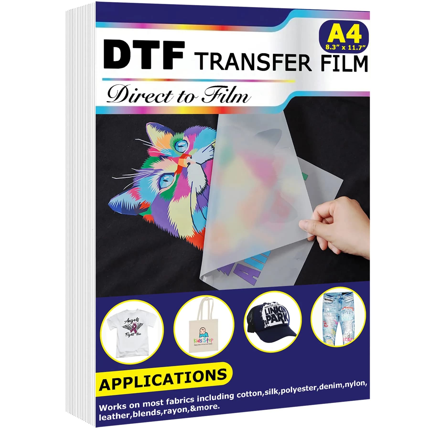 Agromusk DTF Transfer Film 8.3" x 11.7" | Easy Fabric Printing - main product image