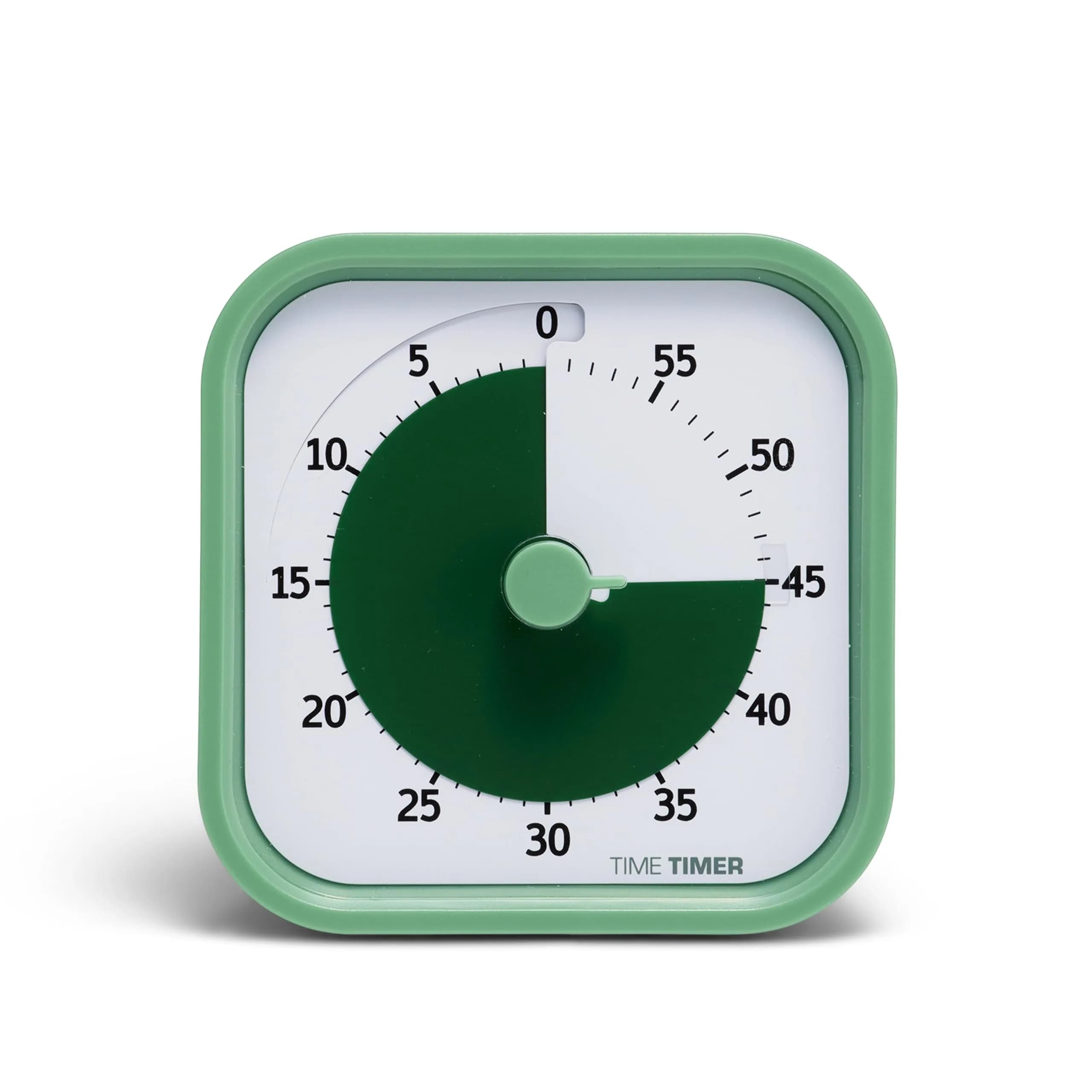TIME TIMER Home MOD – 60-Minute Visual Timer Silent Study Tool for Kids & Adults, Fern Green - main product image