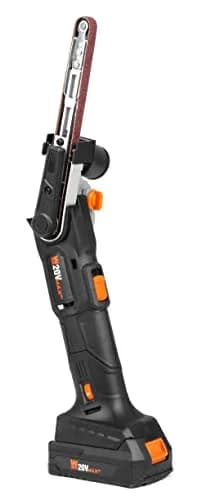 WEN 20V Max Cordless Detail File Sander 1/2" x 18" Belt | Variable Speed 1000-1600 FPM with 2.0 Ah Battery & Charger thumbnail 5