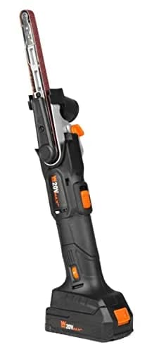 WEN 20V Max Cordless Detail File Sander 1/2" x 18" Belt | Variable Speed 1000-1600 FPM with 2.0 Ah Battery & Charger thumbnail 8