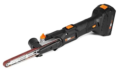 WEN 20V Max Cordless Detail File Sander 1/2" x 18" Belt | Variable Speed 1000-1600 FPM with 2.0 Ah Battery & Charger thumbnail 2