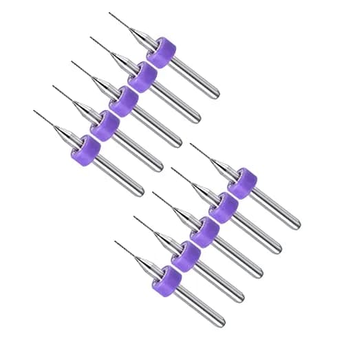 CoCud 0.4mm Micro PCB Drill Bits 1/8" Shank 38mm L | Tungsten Carbide for CNC Engraving Machines thumbnail 1