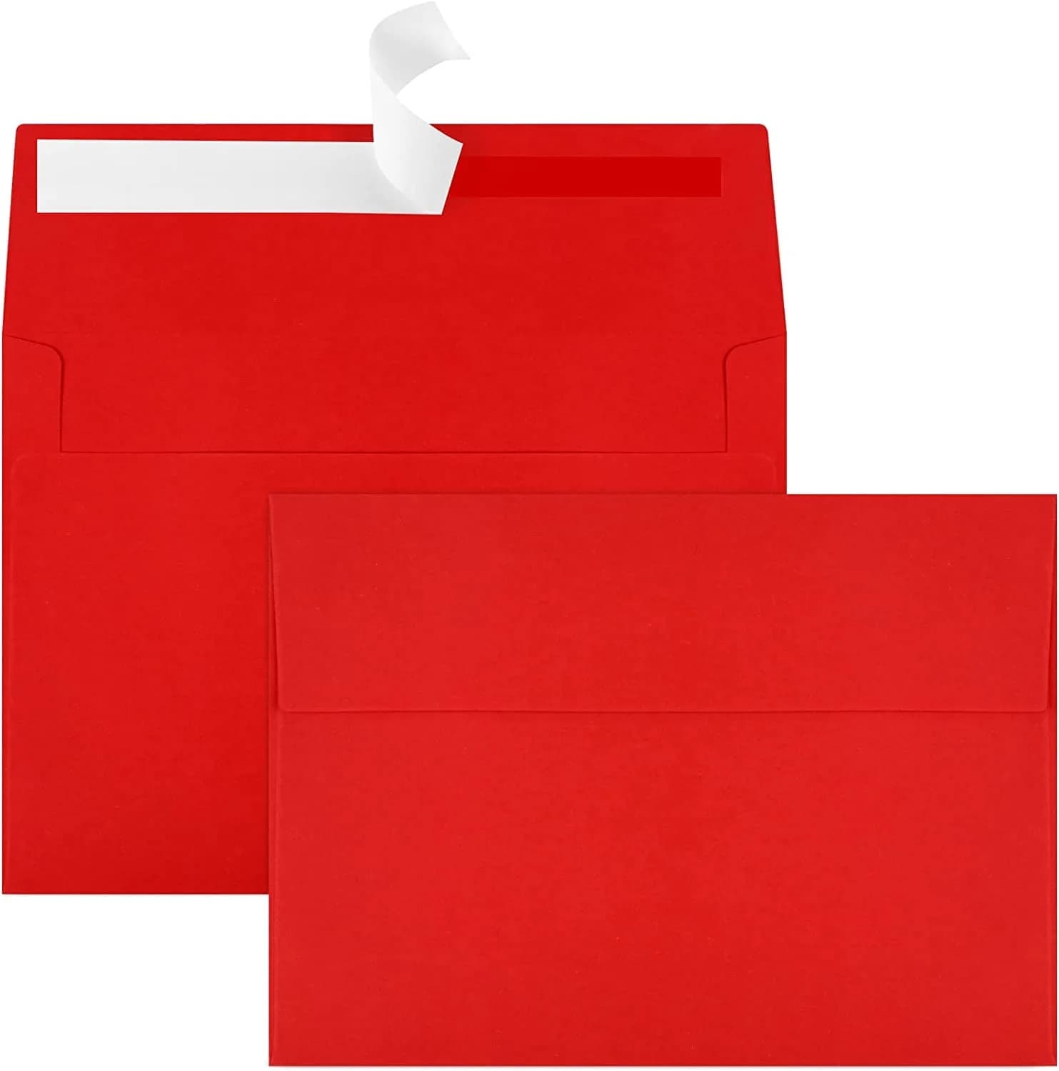 Joyberg Red A4 Envelope 10.8 x 16 cm (4.25 x 6.25 inches) | Self-Seal for Invitations & Photos