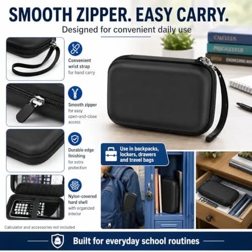 PAIYULE Hard Calculator Case for TI-84 Plus CE/Evo/TI-30XS/TI-Nspire CX II | Protective Organizer for Texas Instruments Calculators thumbnail 4
