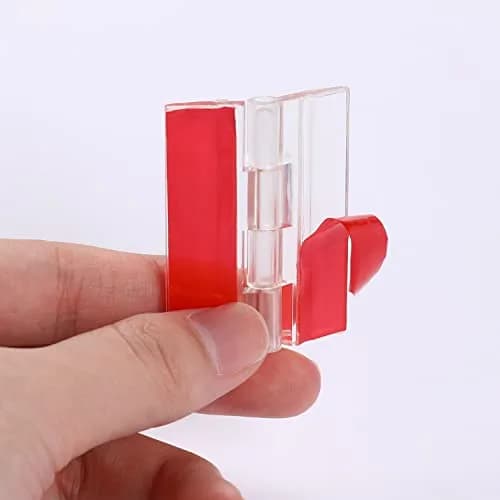 Sliverdew Acrylic Self-Adhesive Hinges 45x35 mm (12 Pcs) | Transparent, Load Bearing 0.08kg thumbnail 2