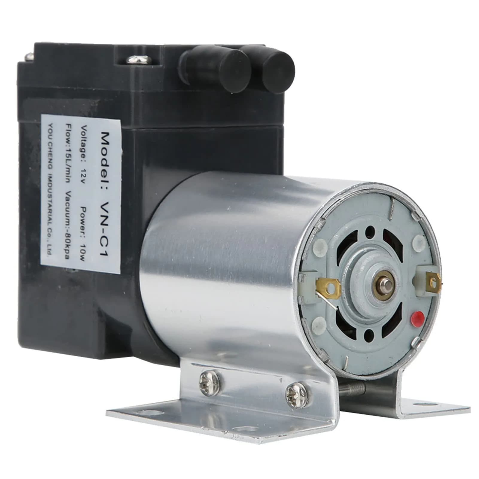 Diydeg 12V/24V Mini Vacuum Pump 15L/min | High Vacuum Diaphragm Pump for Gas Analysis - main product image