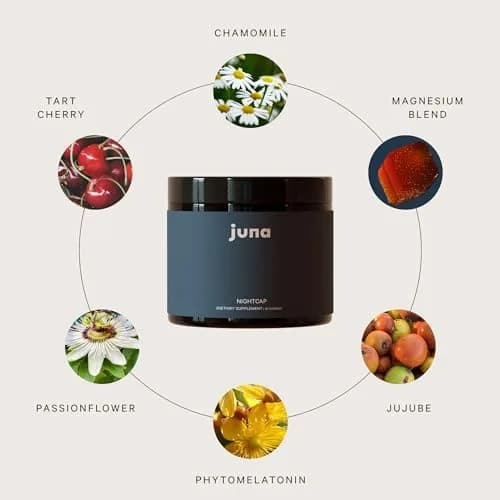 Juna Nightcap Sleep Gummies, Plant-Based Melatonin, Non-Groggy, 30 Count | Supports Deep Rest & Recovery thumbnail 5
