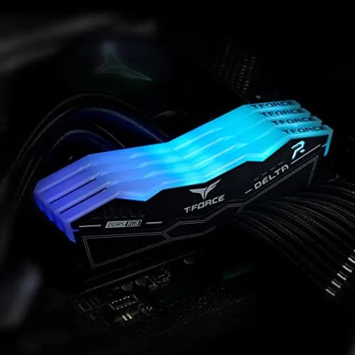TEAMGROUP T-Force Delta RGB DDR5 RAM 32GB (2x16GB) 7600MHz CL36 Black | High-Speed Desktop Memory Module thumbnail 8