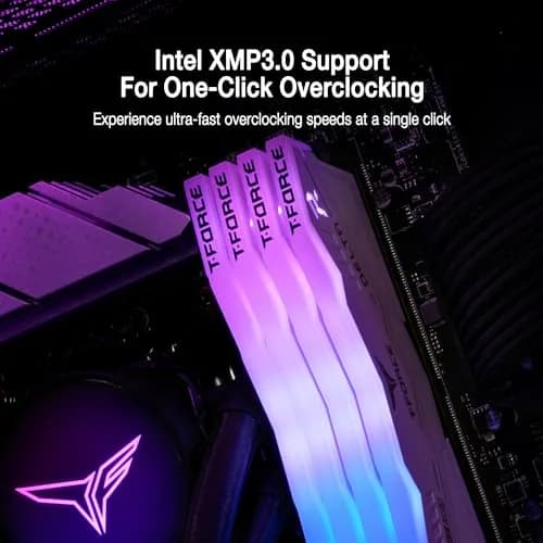 TEAMGROUP T-Force Delta RGB DDR5 RAM 32GB (2x16GB) 7600MHz CL36 Black | High-Speed Desktop Memory Module thumbnail 3
