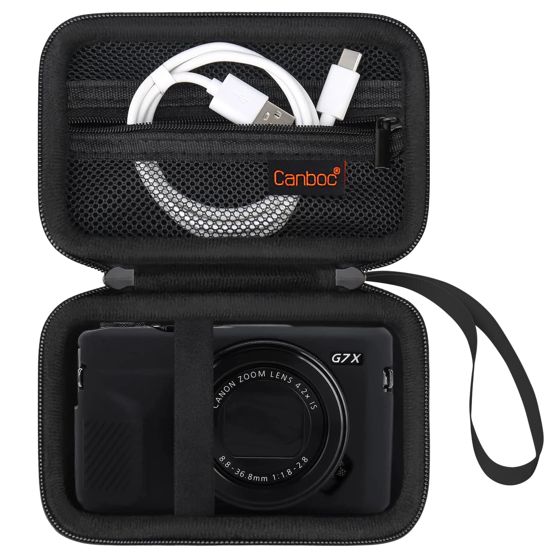 Canboc Camera Case for Canon PowerShot G7X Mark III/II, Sony Cybershot, RICOH GR IV, Kodak Pixpro 13.0cm (5.1") | Protects Against Scratches & Dust - main product image