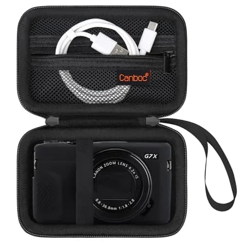 Canboc Camera Case for Canon PowerShot G7X Mark III/II, Sony Cybershot, RICOH GR IV, Kodak Pixpro 13.0cm (5.1") | Protects Against Scratches & Dust thumbnail 1