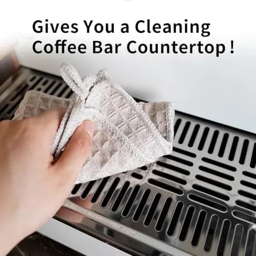 watchget Barista Cleaning Towels 30cm x 30cm (12"x12") | 4 Pack Microfiber Waffle Weave for Espresso Steam Wands & Counters thumbnail 5