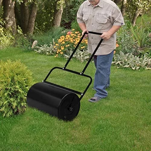 Outvita Lawn Roller, 10 Gal Water & Sand Filled, Black | Heavy Duty Push Lawn Tool for Flatting & Packing thumbnail 7