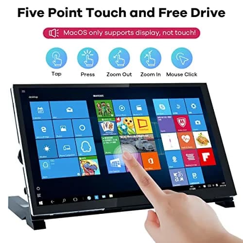 Hosyond 7 Inch IPS LCD Touch Screen Monitor 17.8 cm (7 Inch) | 1024x600 Resolution, Plug-and-Play thumbnail 2