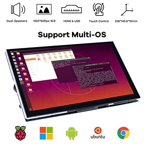 Hosyond 7 Inch IPS LCD Touch Screen Monitor 17.8 cm (7 Inch) | 1024x600 Resolution, Plug-and-Play thumbnail 3