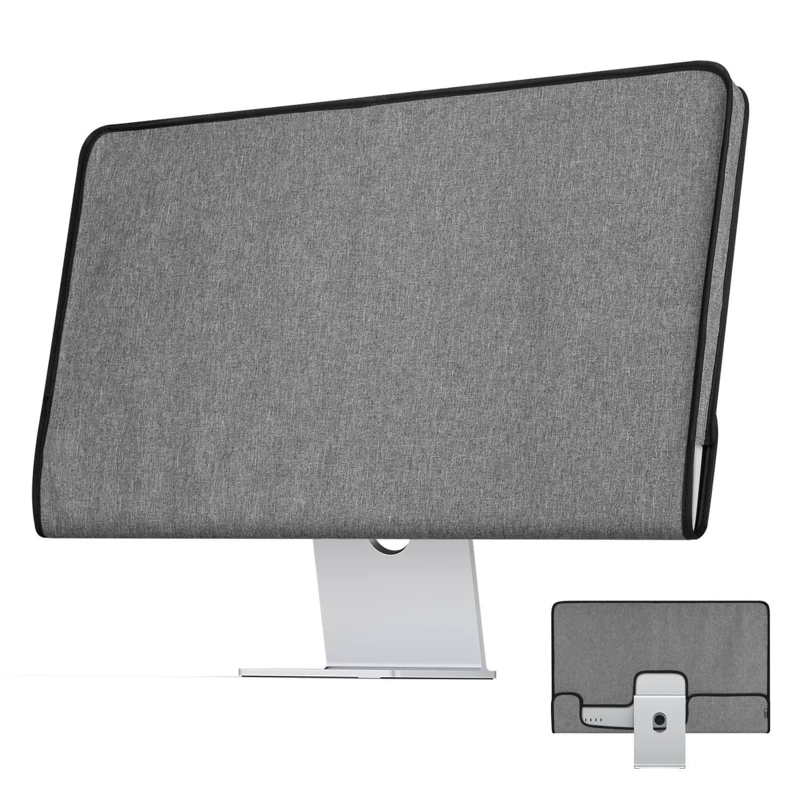 CaSZLUTION Monitor Dust Cover for Apple Studio Display 27 Inch | Oxford Cloth + Polyester, Gray - main product image