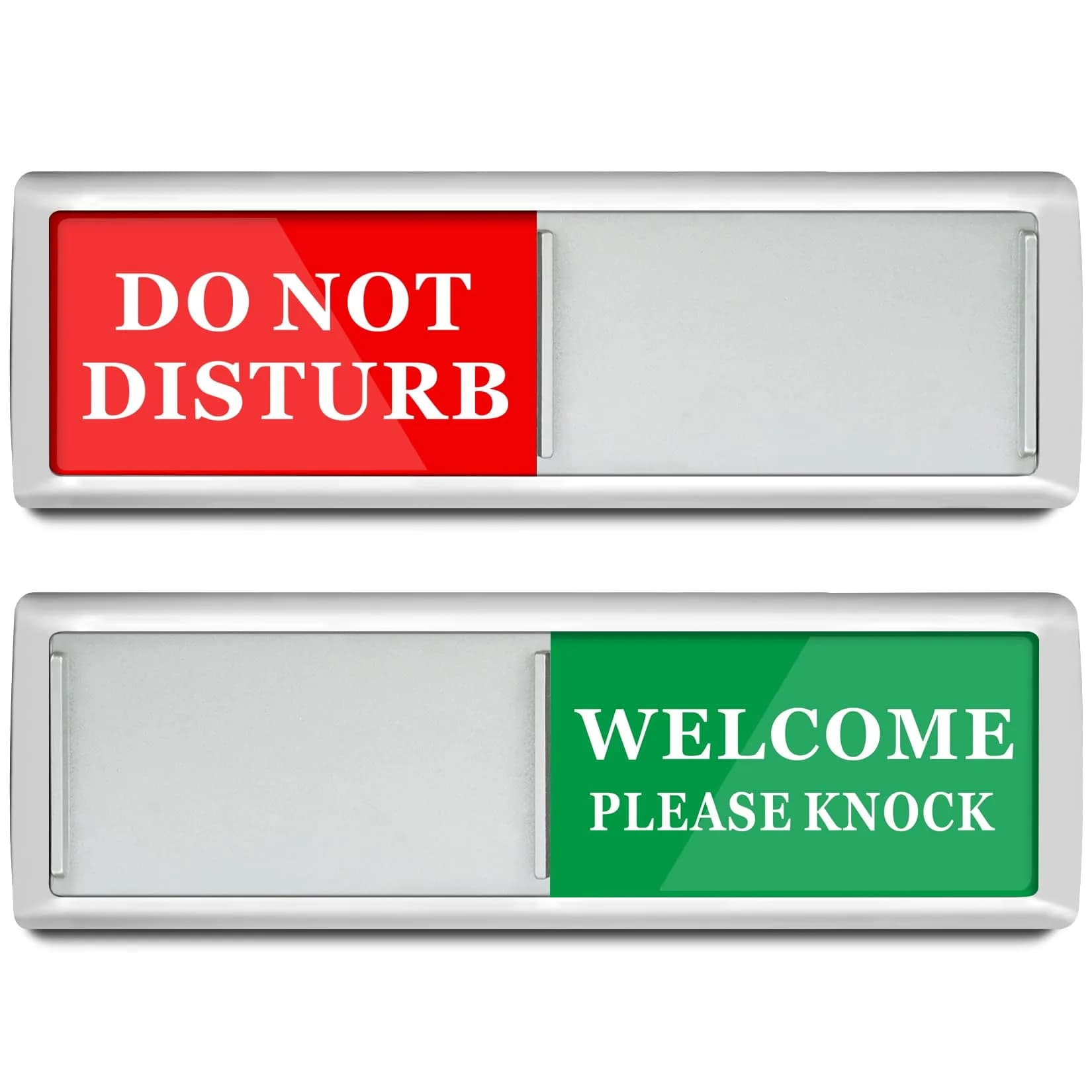 Sukh Office Door Sign - Do Not Disturb Meeting in Progress Slider Sign 17.5 cm (6.88 inches) | Magnetic & Adhesive Dual Installation - main product image
