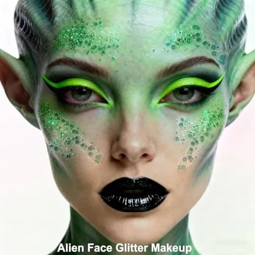 MEICOLY Green Chunky Glitter Gel 50ml (1.7 Fl Oz) | Self-Adhesive Face Body Hair Glitter for Festivals thumbnail 7