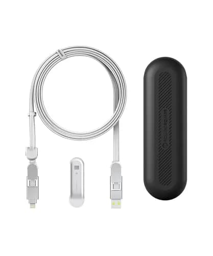 Rolling Square inCharge XL 2m USB-C Cable, 6-in-1 Fast Charger, White, 100W Support thumbnail 1