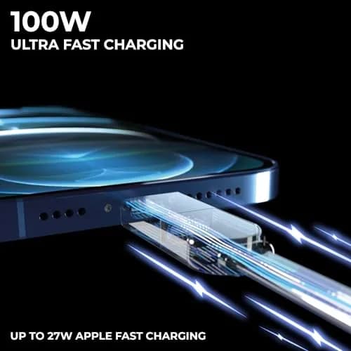 Rolling Square inCharge XL 2m USB-C Cable, 6-in-1 Fast Charger, White, 100W Support thumbnail 3