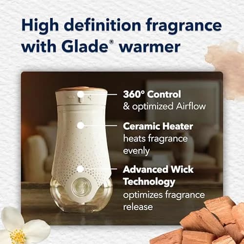 Glade PlugIns Refills Air Freshener, Cashmere Woods Scent, 10 Count | Essential Oils for Home & Bathroom thumbnail 5