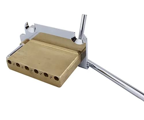 Guyker Non-locking 2 Point Guitar Tremolo Bridge 83.2 x 40.3mm | CNC Machined Brass Block for ST Electric Guitar thumbnail 5