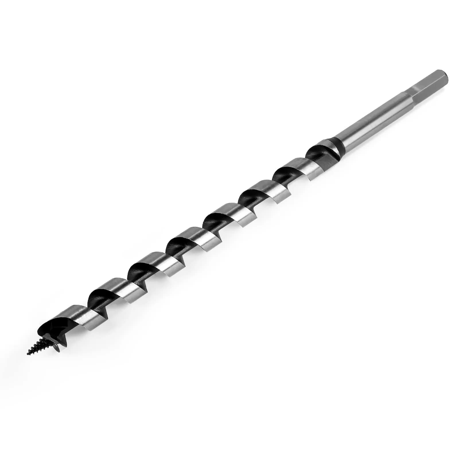 Masendelk 13mm x 300mm Wood Auger Drill Bit with 11mm Hex Shank | Precision Holes in Hardwood & Softwood — 22x300mm (Approx. 7/8 x 12")