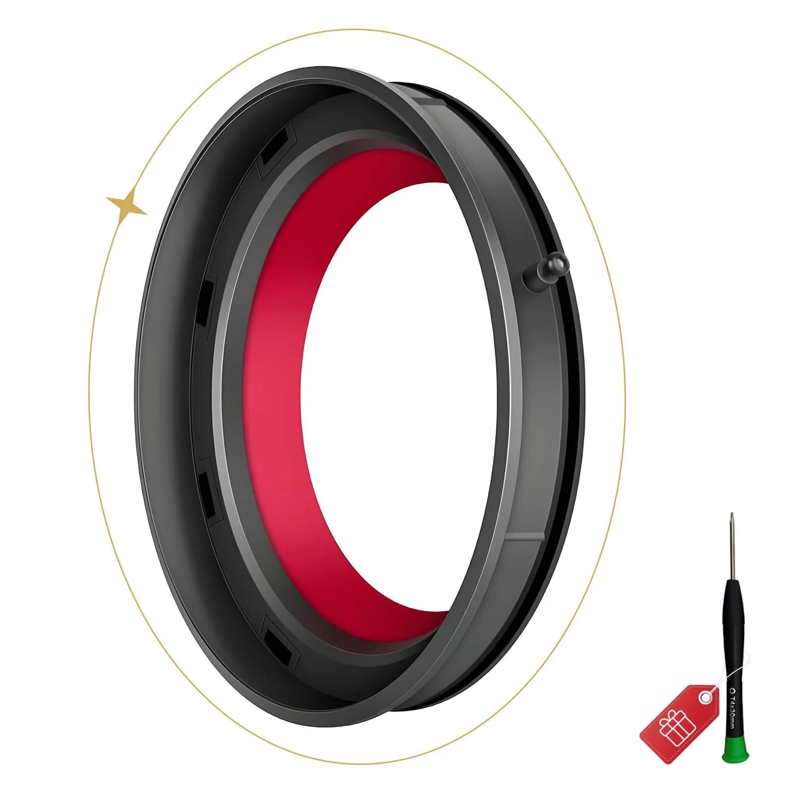 Vanclearidea Dust Bin Sealing Ring for Dyson V12 (SV18 SV20) Vacuum Cleaner | Red Rubber Replacement Part — V11