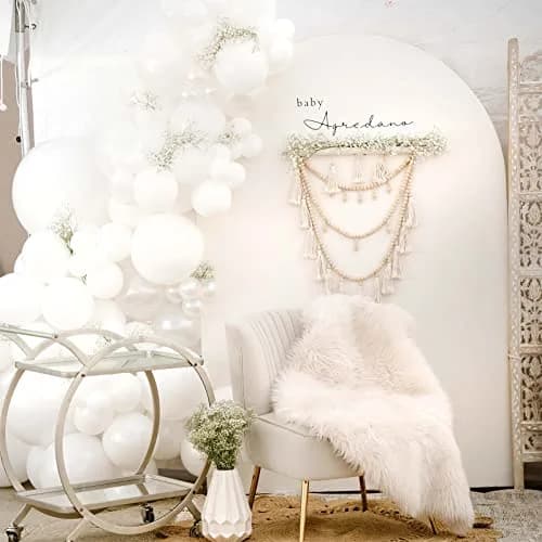 Voircoloria 130pcs White Party Balloons Garland Arch Kit, 18 12 10 5 Inch | Assorted Colors Balloon thumbnail 7