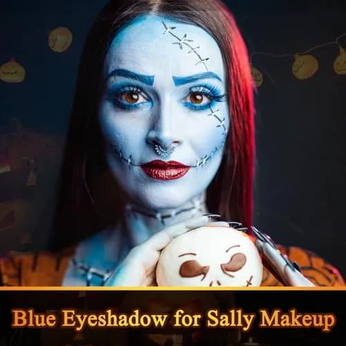 MEICOLY Blue Eyeshadow Stick 2pcs | Metallic Shimmer Crayon for Halloween Makeup thumbnail 4