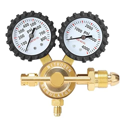 BETOOLL Nitrogen Regulator 0-800 PSI Brass | Accurate Pressure Control for HVAC & Soldering thumbnail 1