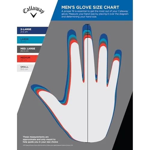 Callaway Weather Spann Golf Glove (Right Hand, X-Large, Red/White/Blue) | USA Inspired Cosmetic thumbnail 4