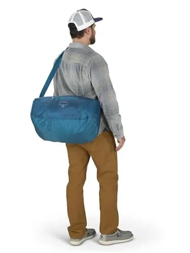 Osprey Ultralight Collapsible Stuff Duffel Waterfront Blue | Compact, Packable Travel Bag thumbnail 9