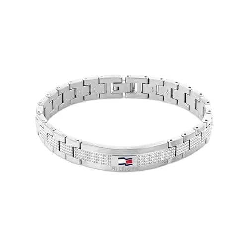Tommy Hilfiger Men's Jewelry Stainless Steel Link Bracelet Silver | Bold, Durable & Stylish thumbnail 1