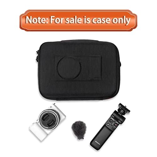 LTGEM Camera Case for Sony Alpha ZV-E10 / ZV-1F / ZV-1 / ZV-1 II Vlog Camera, 20.3cm x 15.2cm x 10.4cm (8" x 6" x 4.1") | Shockproof EVA Travel Bag with Strap thumbnail 9