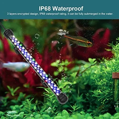 SEAOURA Submersible Led Aquarium Light for Fish Tank with Timer, 11 Inch | Waterproof Full Spectrum Fish & Plant Light thumbnail 4