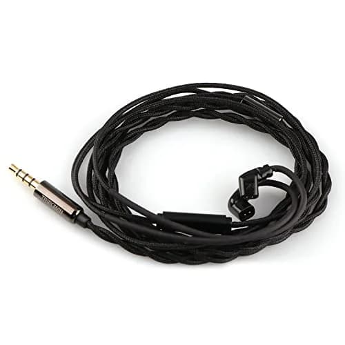 Linsoul Tripowin Zombur 4N OFC in Ear Monitor Cable with Mic, 3.5mm Plug, 1.25m (2-Pin Connector) thumbnail 1