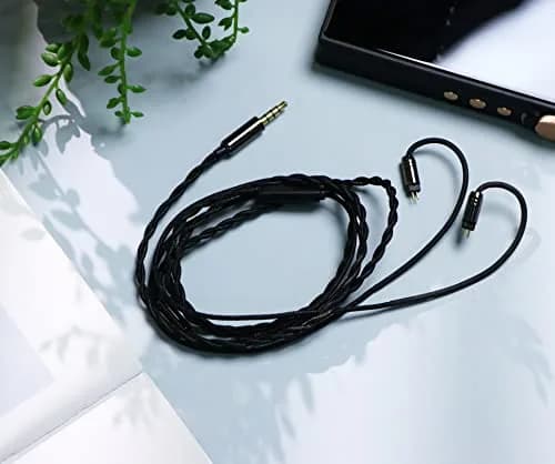 Linsoul Tripowin Zombur 4N OFC in Ear Monitor Cable with Mic, 3.5mm Plug, 1.25m (2-Pin Connector) thumbnail 7