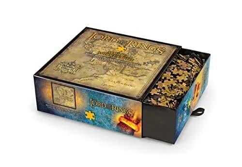 The Noble Collection Lord of The Rings Map of Middle Earth Puzzle | 1000 Piece Jigsaw with Exquisite Detail (60 x 60 cm) thumbnail 2