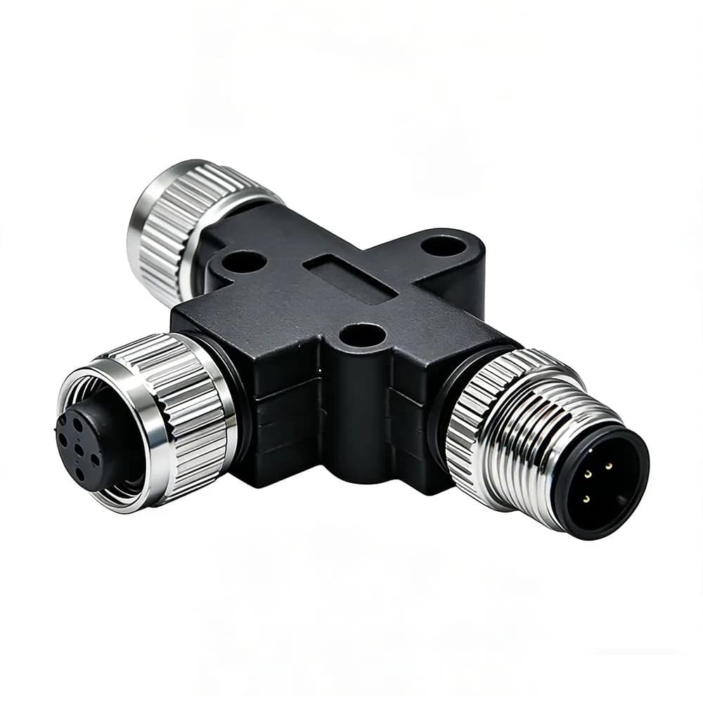 keisnoaja M12 IP67 5 Pin Connector Waterproof Sensor Plug 30V | Industrial Adapter - main product image