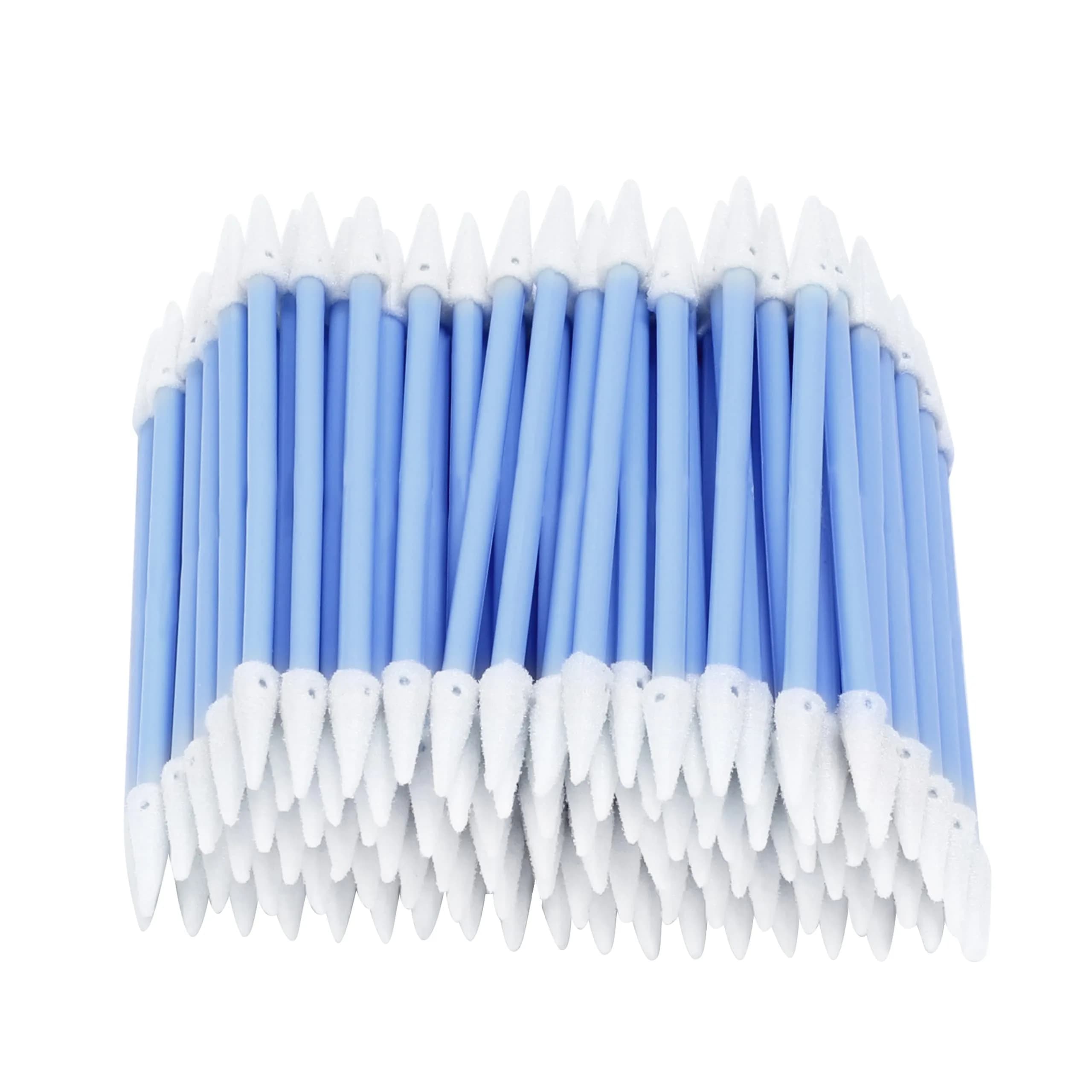 AAwipes 3" Foam Cleaning Swabs Double Ended with Round Heads 100pcs | Micro-precision, Absorptive, Solvent-Resistant — Blue / Dual-Head-Spiral