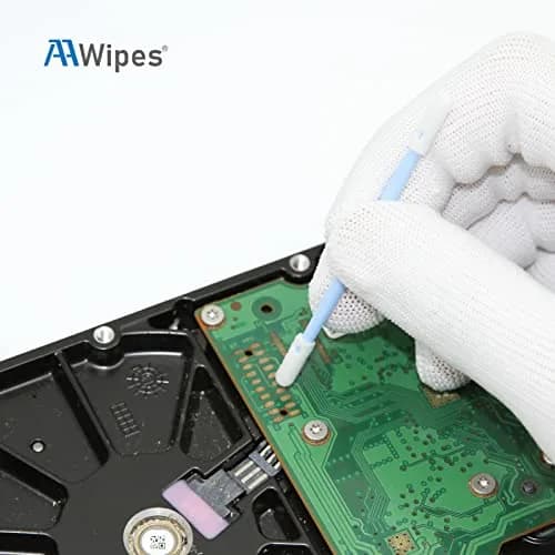 AAwipes 3" Foam Cleaning Swabs Double Ended with Round Heads 100pcs | Micro-precision, Absorptive, Solvent-Resistant thumbnail 6