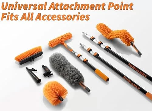 EXTEND-A-REACH 36 Foot Telescoping Duster Kit with 5-30 ft Extension Pole | High Ceiling & Cobweb Cleaning Tool thumbnail 9
