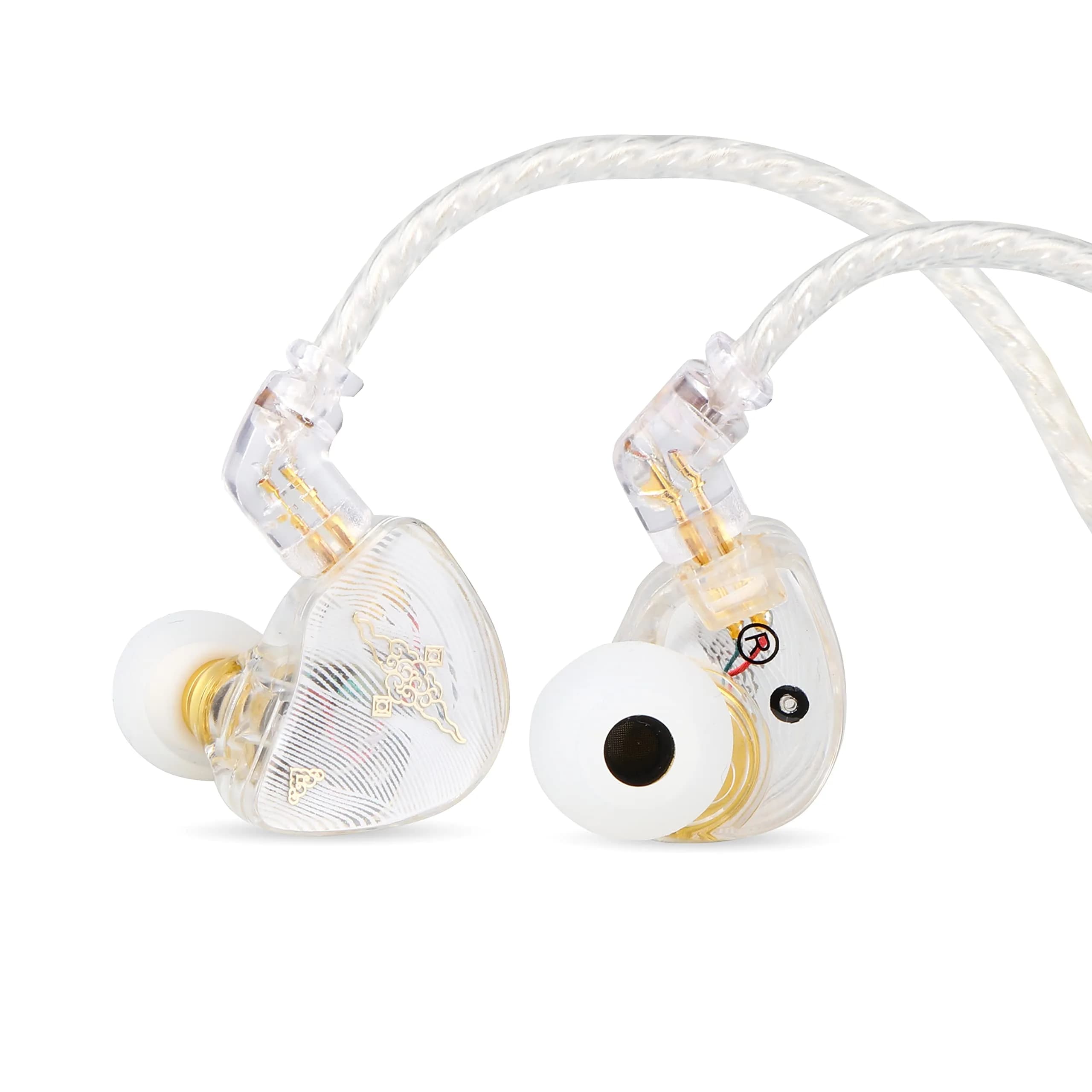 Linsoul TANGZU Wan'er S.G 10mm DD Driver PET Diaphragm IEM with Metal Nozzle, 1.2m OFC Cable | Smooth, Full-Bodied Sound — White