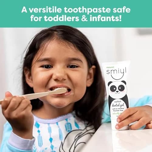 Smiyl Xylitol Dental Gel for Babies & Toddlers 3 oz | Fluoride-Free, All-Natural, Teething Friendly thumbnail 4