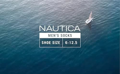 Nautica Men's Dress Socks Business Formal Comfort Stretch Crew Socks 10 Pack | Moisture-Wicking & Stay-Up Fit thumbnail 7